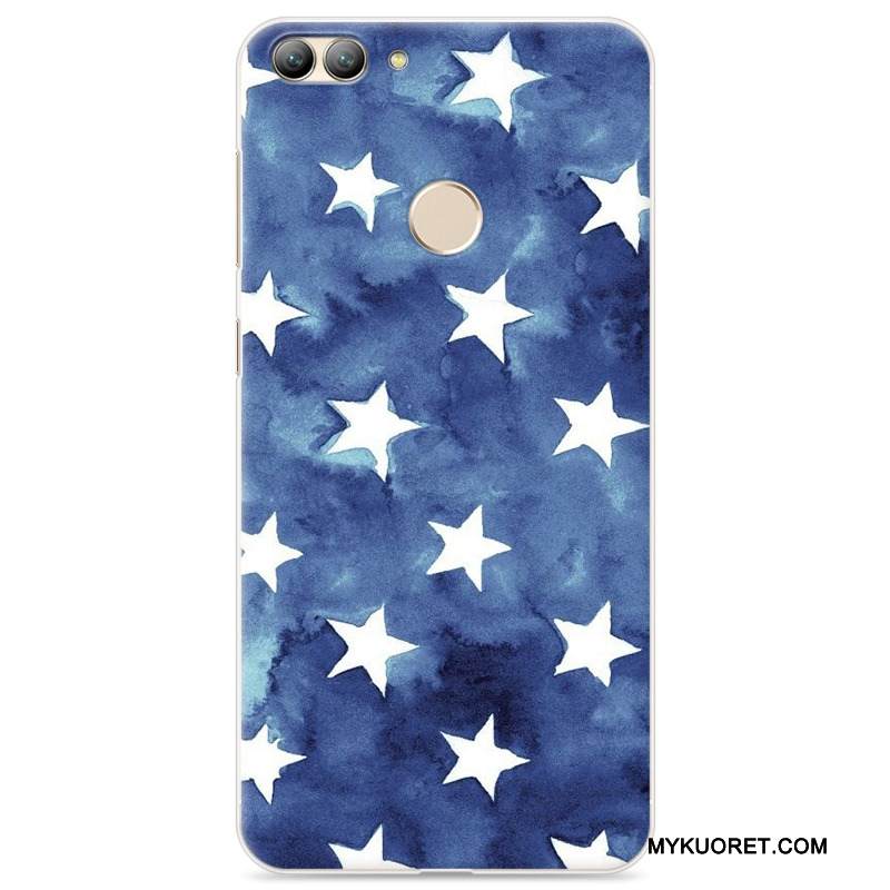 Kuori Huawei P Smart Maalaus Murtumaton Puhelimen Kuoret, Kotelo Huawei P Smart Pehmeä Neste Persoonallisuus Sininen