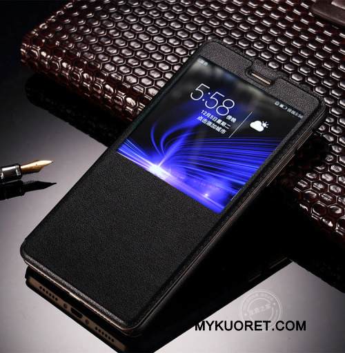 Kuori Huawei P Smart Nahka Musta Murtumaton, Kotelo Huawei P Smart Kuoret