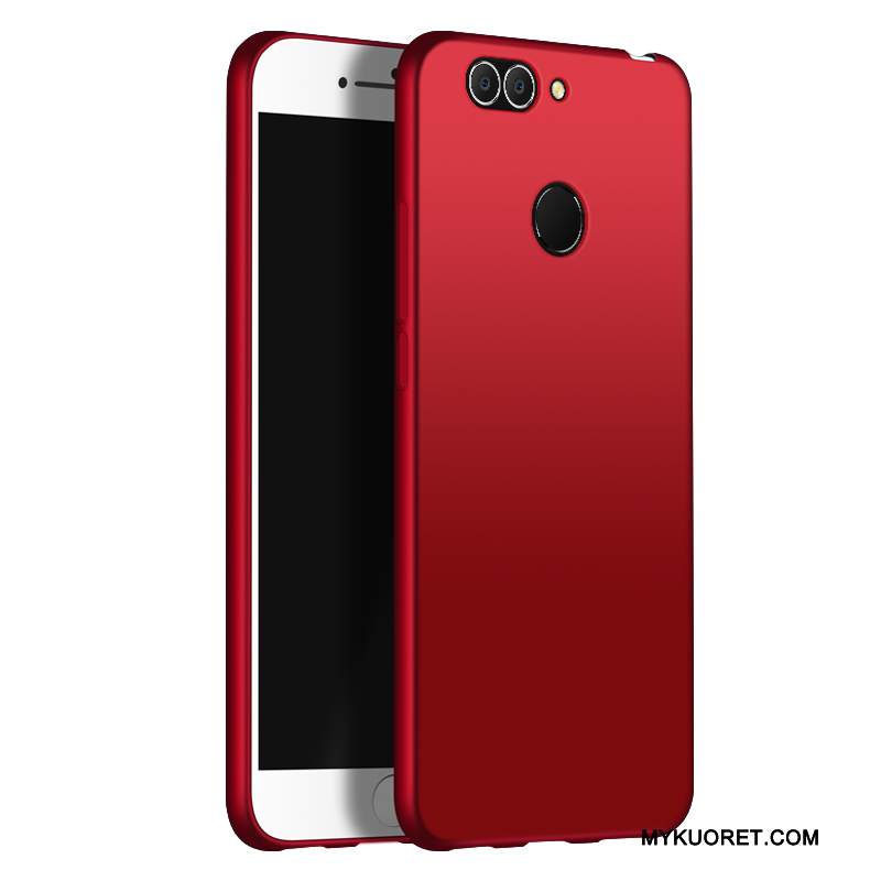 Kuori Huawei P Smart Silikoni Puhelimen Kuoret Kevyt, Kotelo Huawei P Smart Suojaus Punainen Pesty Suede