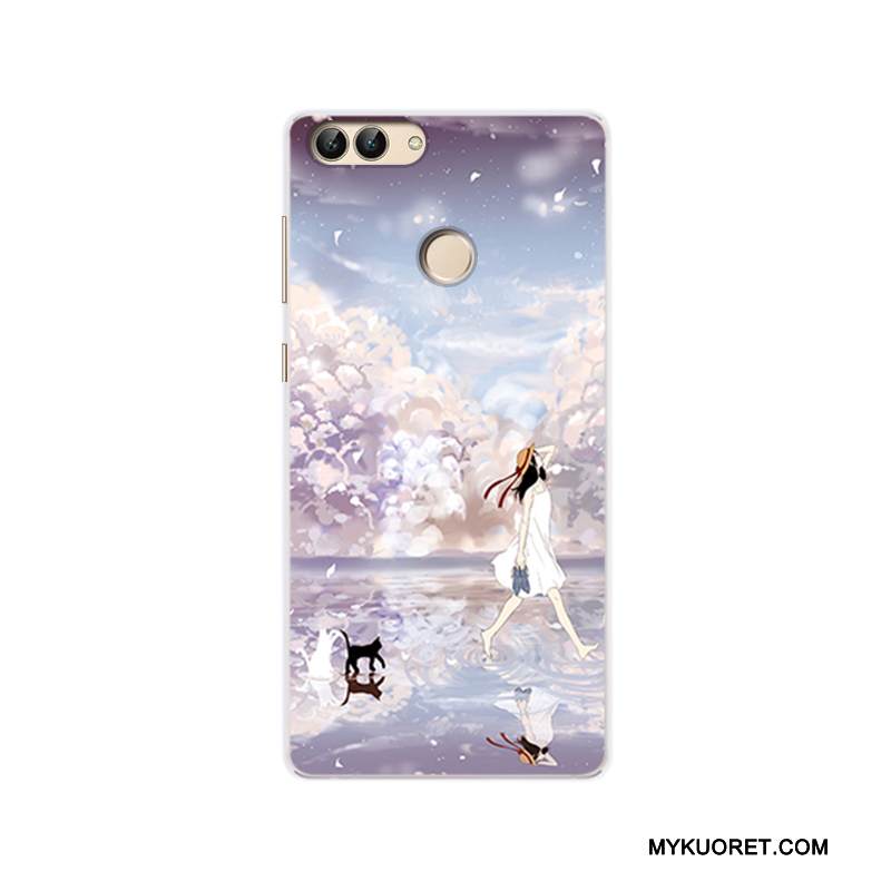 Kuori Huawei P Smart Silikoni Trendi Murtumaton, Kotelo Huawei P Smart Maalaus Persoonallisuus Vaalean