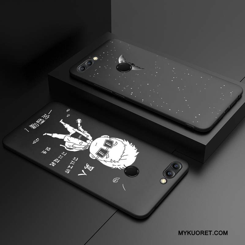 Kuori Huawei P Smart Suojaus Murtumaton Puhelimen Kuoret, Kotelo Huawei P Smart Pehmeä Neste Musta Persoonallisuus