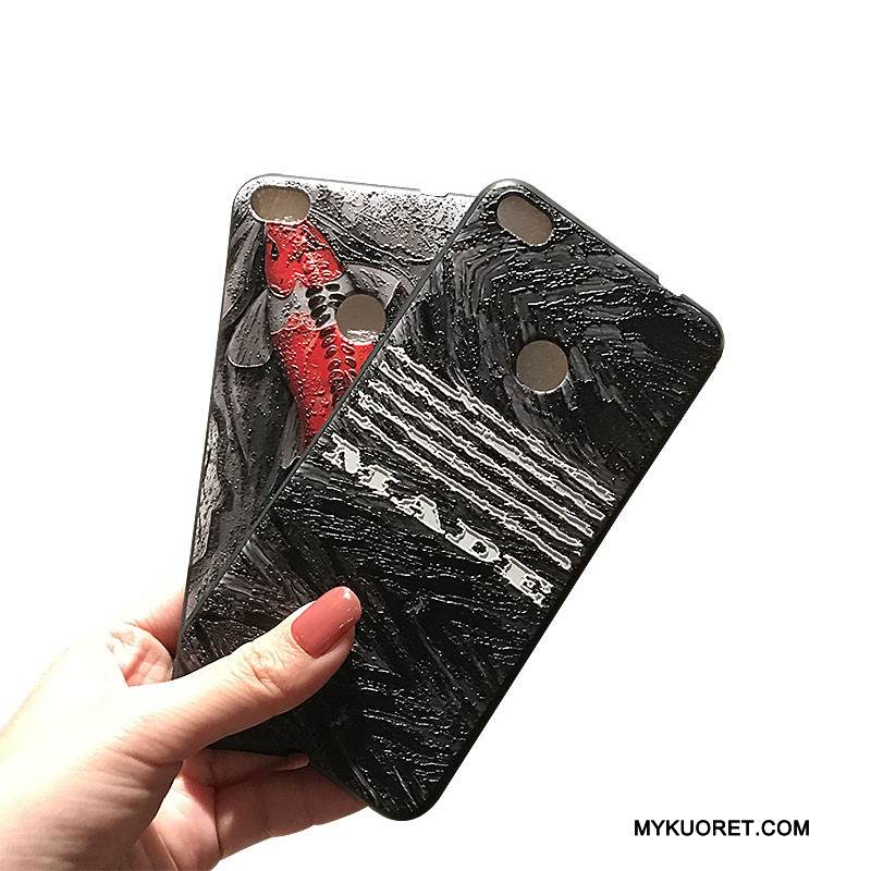 Kuori Huawei P10 Lite Pehmeä Neste Puhelimen Kuoret Musta, Kotelo Huawei P10 Lite Kohokuviointi Pesty Suede