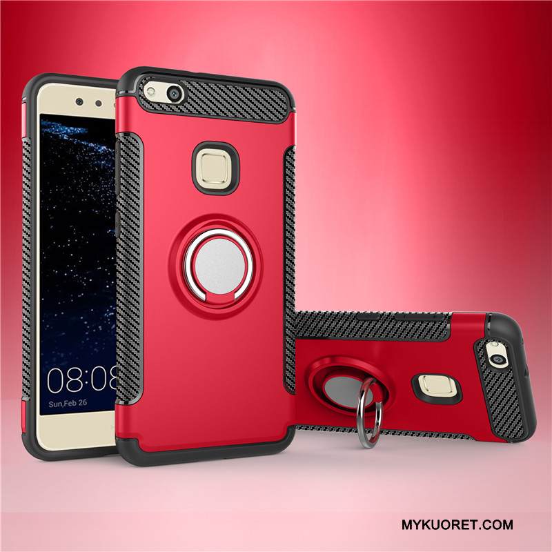 Kuori Huawei P10 Lite Pehmeä Neste Rengas Panssari, Kotelo Huawei P10 Lite Silikoni Puhelimen Kuoret Murtumaton