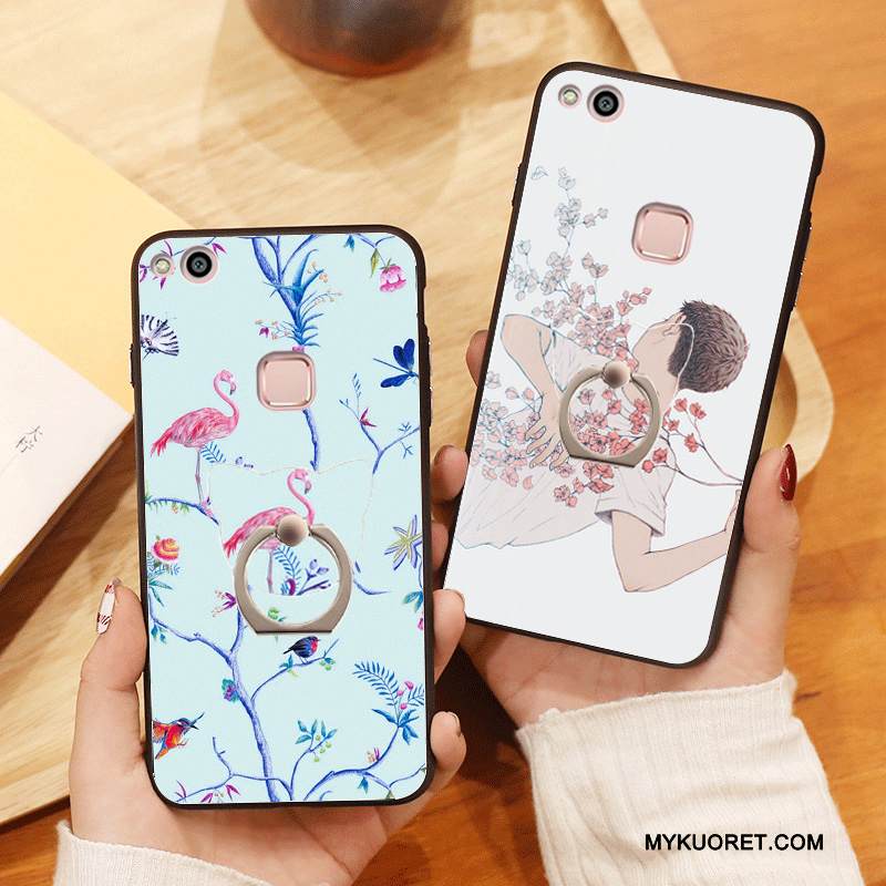 Kuori Huawei P10 Lite Pehmeä Neste Sininen Rakastunut, Kotelo Huawei P10 Lite Laukut Nuoret Ripustettavat Koristeet