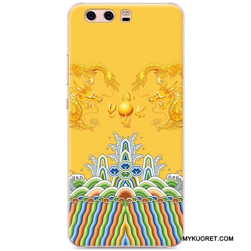 Kuori Huawei P10 Maalaus Rakastunut Keltainen, Kotelo Huawei P10 Suojaus Kova Vaalean