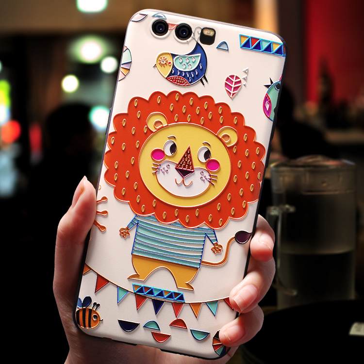 Kuori Huawei P10 Monivärinen Puhelimen Kuoret Murtumaton, Kotelo Huawei P10 Sarjakuva Persoonallisuus Ihana