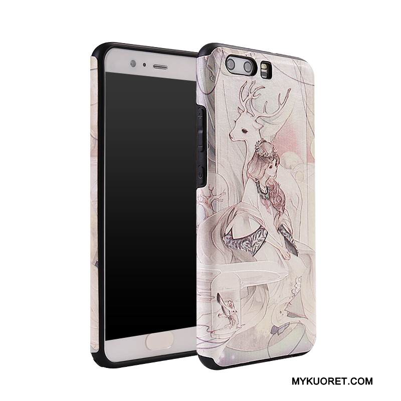 Kuori Huawei P10 Plus Luova Puhelimen Kuoret Fringed, Kotelo Huawei P10 Plus Laukut Persoonallisuus Valkoinen