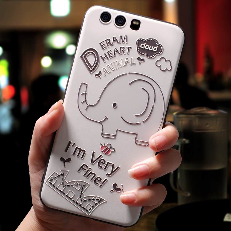 Kuori Huawei P10 Plus Luova Valkoinen Persoonallisuus, Kotelo Huawei P10 Plus Laukut Ihana Puhelimen Kuoret