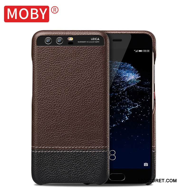 Kuori Huawei P10 Plus Nahka Murtumaton Liitos, Kotelo Huawei P10 Plus Suojaus Uusi Liiketoiminta