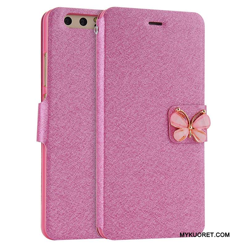 Kuori Huawei P10 Plus Nahka Murtumaton Puhelimen Kuoret, Kotelo Huawei P10 Plus Laukut Punainen