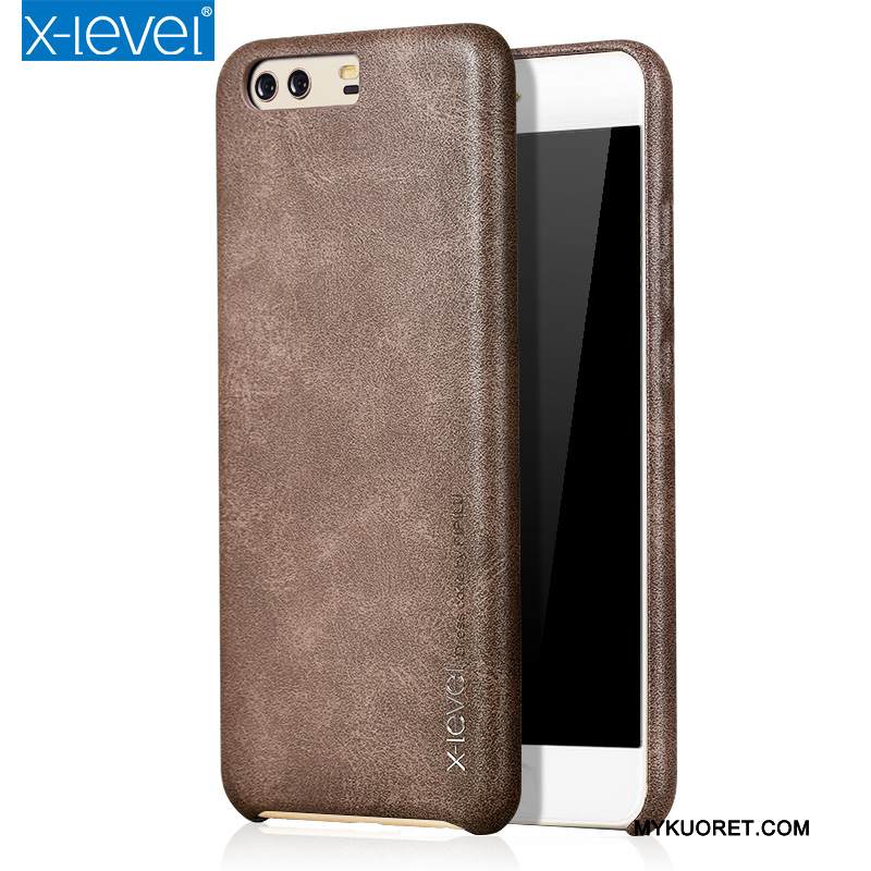 Kuori Huawei P10 Plus Nahka Trendi Ohut, Kotelo Huawei P10 Plus Suojaus Puhelimen Kuoret Ultra