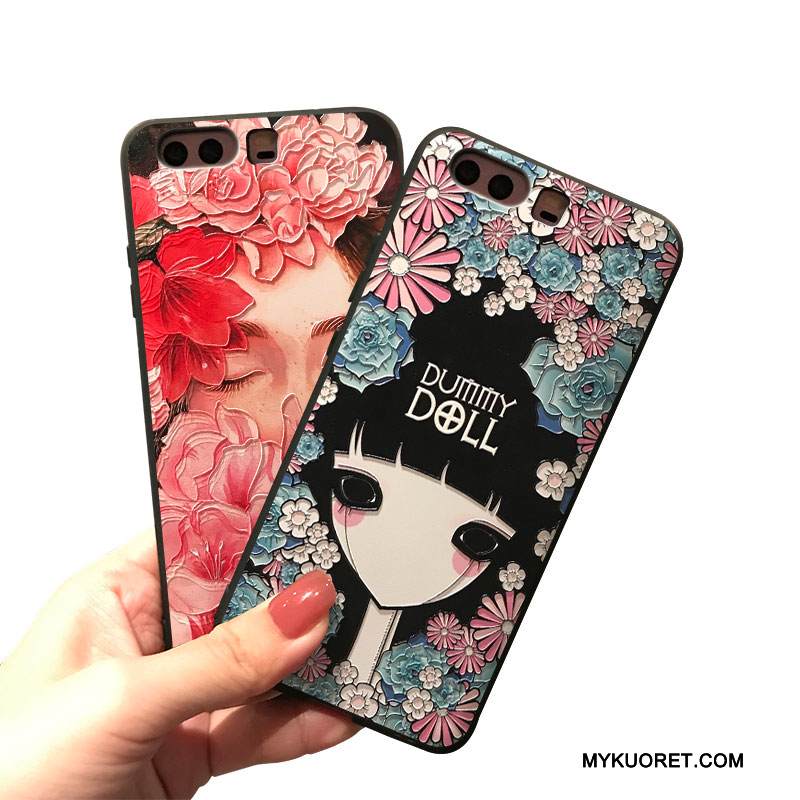 Kuori Huawei P10 Plus Silikoni Jauhe Sininen, Kotelo Huawei P10 Plus Ripustettavat Koristeet Puhelimen Kuoret