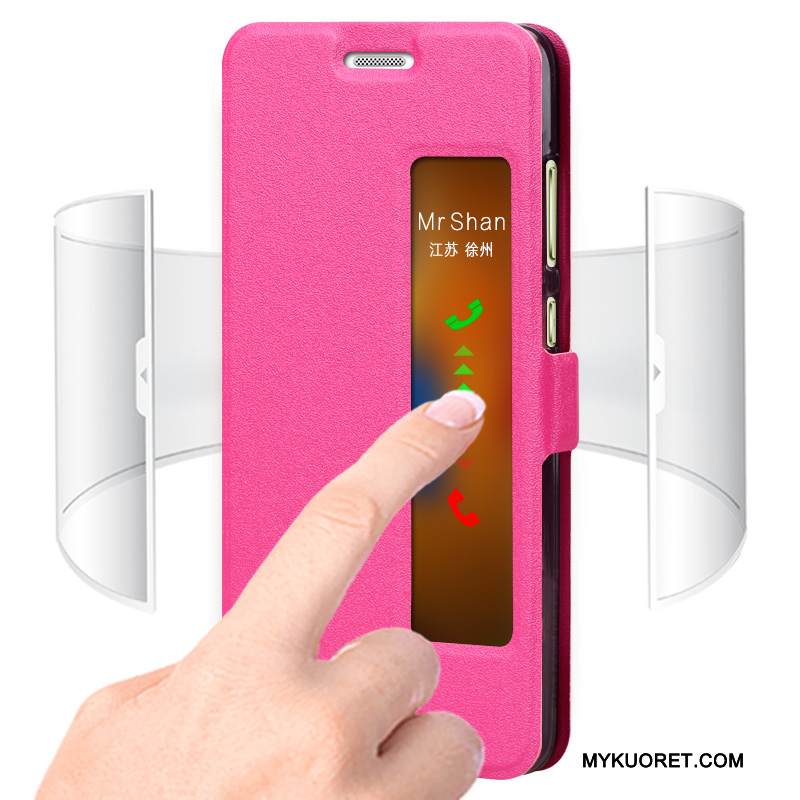 Kuori Huawei P10 Suojaus Puhelimen Kuoret Murtumaton, Kotelo Huawei P10 Nahka Punainen