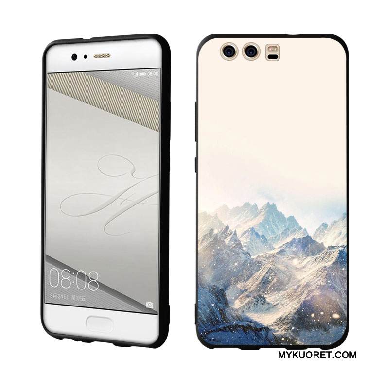 Kuori Huawei P10 Tila Kaunis Maisema, Kotelo Huawei P10 Pehmeä Neste Valkoinen Puhelimen Kuoret