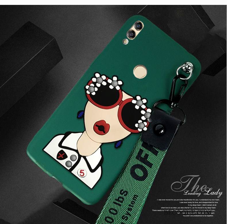 Kuori Huawei P20 Lite Pehmeä Neste Persoonallisuus Vihreä, Kotelo Huawei P20 Lite Laukut Puhelimen Kuoret Tide-brändi