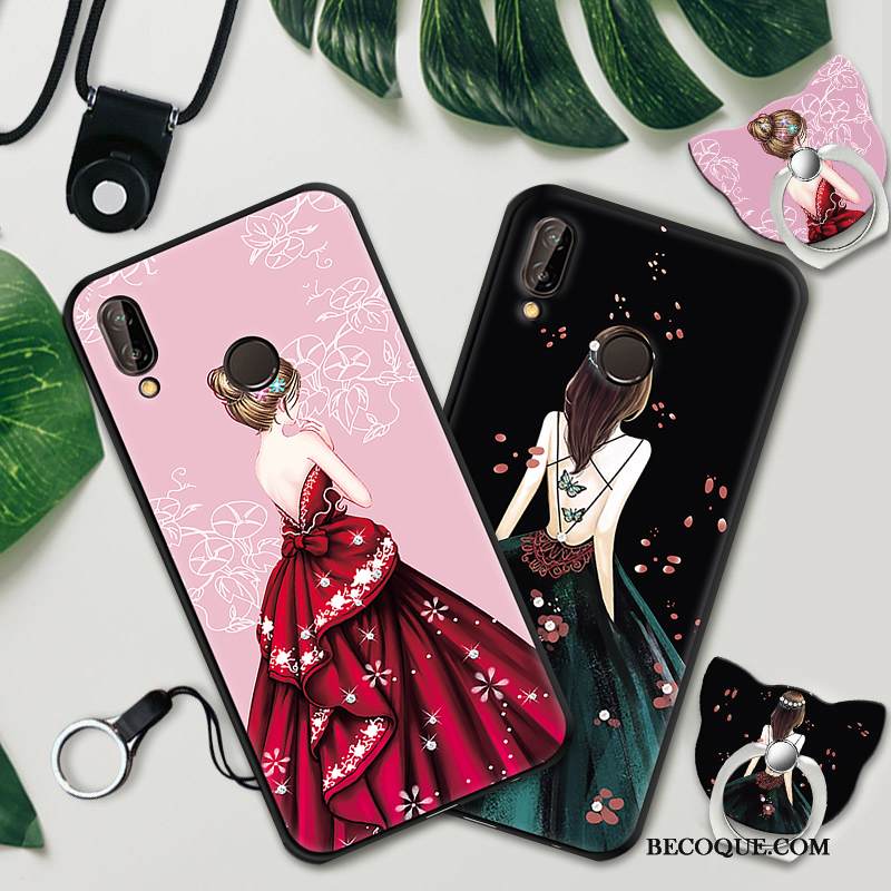 Kuori Huawei P20 Lite Pehmeä Neste Uusi Punainen, Kotelo Huawei P20 Lite Suojaus Puhelimen Kuoret