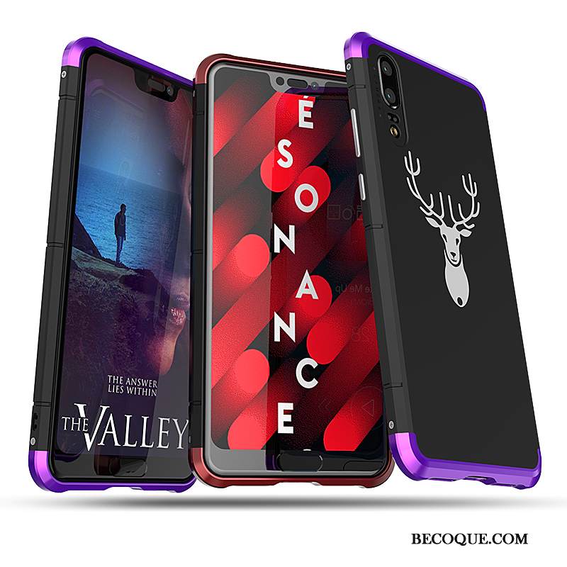 Kuori Huawei P20 Luova Kova Puhelimen Kuoret, Kotelo Huawei P20 Laukut Violetti Murtumaton