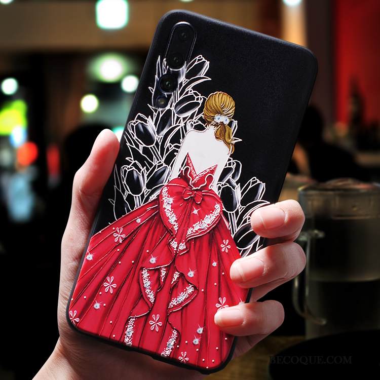 Kuori Huawei P20 Pro Laukut Puhelimen Kuoret Murtumaton, Kotelo Huawei P20 Pro Pehmeä Neste Persoonallisuus Trendi
