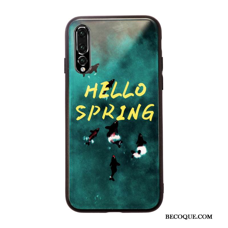 Kuori Huawei P20 Pro Luova Vihreä Trendi, Kotelo Huawei P20 Pro Suojaus Puhelimen Kuoret Lasi