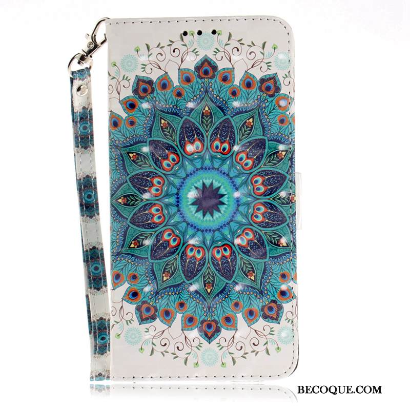 Kuori Huawei P30 Pro Nahka Kukka Puhelimen Kuoret, Kotelo Huawei P30 Pro Kuoret Riikinkukko Valkoinen