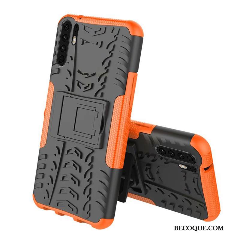 Kuori Huawei P30 Pro Nahka Puhelimen Kuoret Oranssi, Kotelo Huawei P30 Pro Laukut