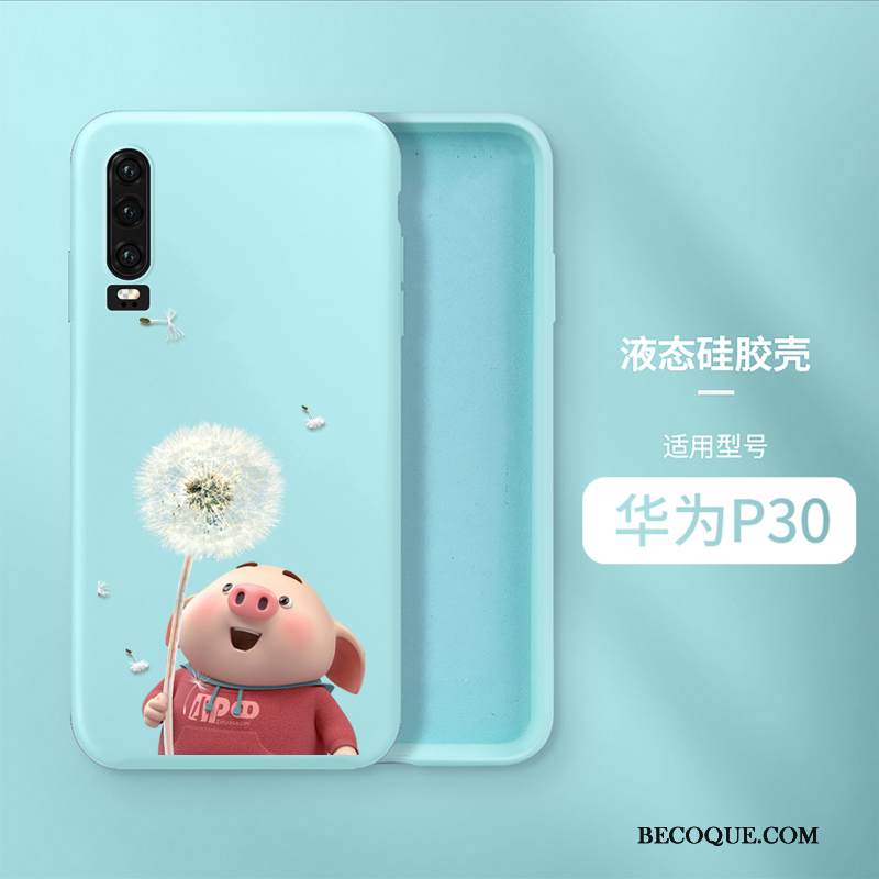 Kuori Huawei P30 Sarjakuva Kiinteä Väri Murtumaton, Kotelo Huawei P30 Laukut Ohut Net Red