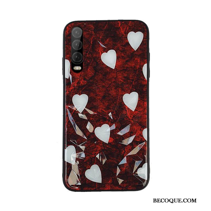 Kuori Huawei P30 Silikoni Rakkaus Murtumaton, Kotelo Huawei P30 Suojaus Net Red Persoonallisuus