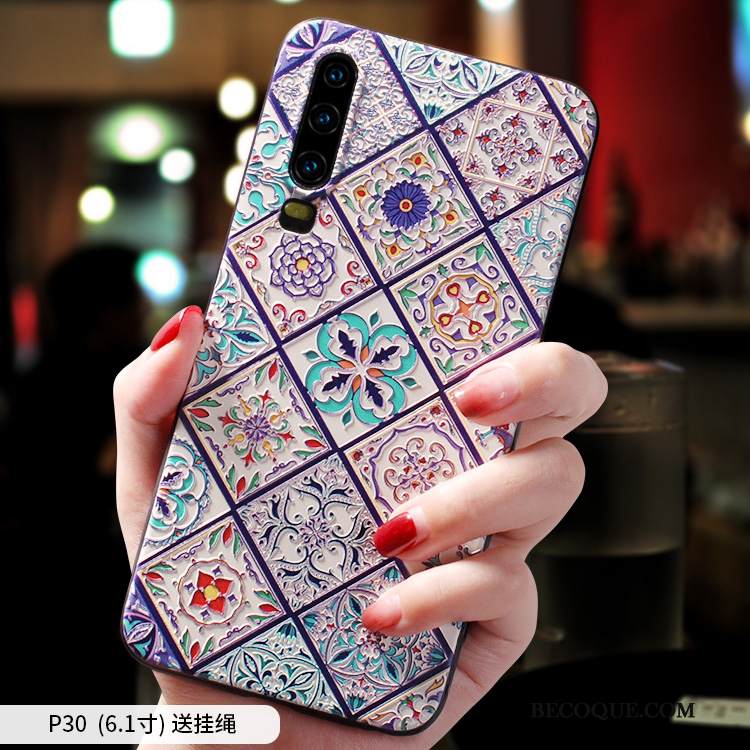 Kuori Huawei P30 Tila Ylellisyys Ultra, Kotelo Huawei P30 Suojaus Violetti Persoonallisuus