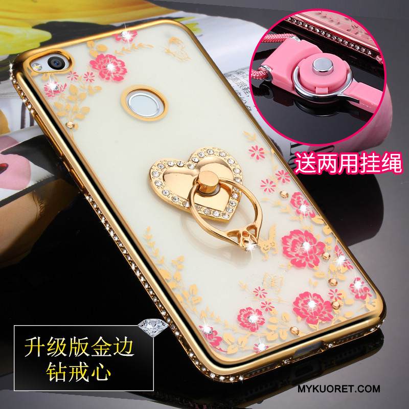 Kuori Huawei P8 Lite 2017 Pehmeä Neste Nuoret Murtumaton, Kotelo Huawei P8 Lite 2017 Laukut Kulta Ripustettavat Koristeet