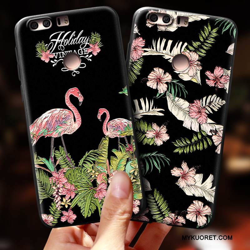 Kuori Huawei P8 Lite 2017 Silikoni Rengas Vihreä, Kotelo Huawei P8 Lite 2017 Suojaus Puhelimen Kuoret Nuoret