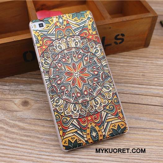 Kuori Huawei P8 Lite Monivärinen Pesty Suede Puhelimen Kuoret, Kotelo Huawei P8 Lite Suojaus Kova Nuoret