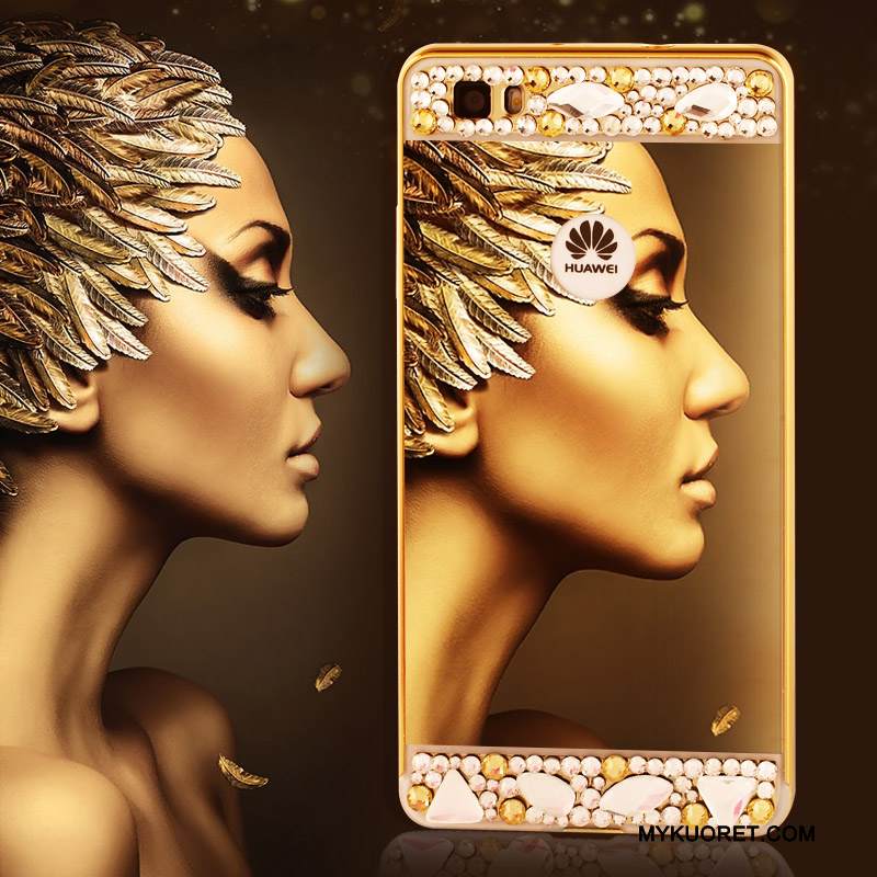 Kuori Huawei P8 Strassi Korkea Murtumaton, Kotelo Huawei P8 Suojaus Puhelimen Kuoret Kulta