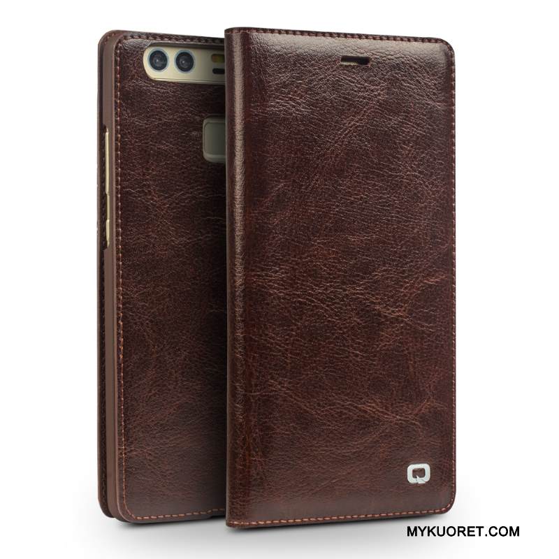 Kuori Huawei P9 Kuoret Korkea Murtumaton, Kotelo Huawei P9 Nahka