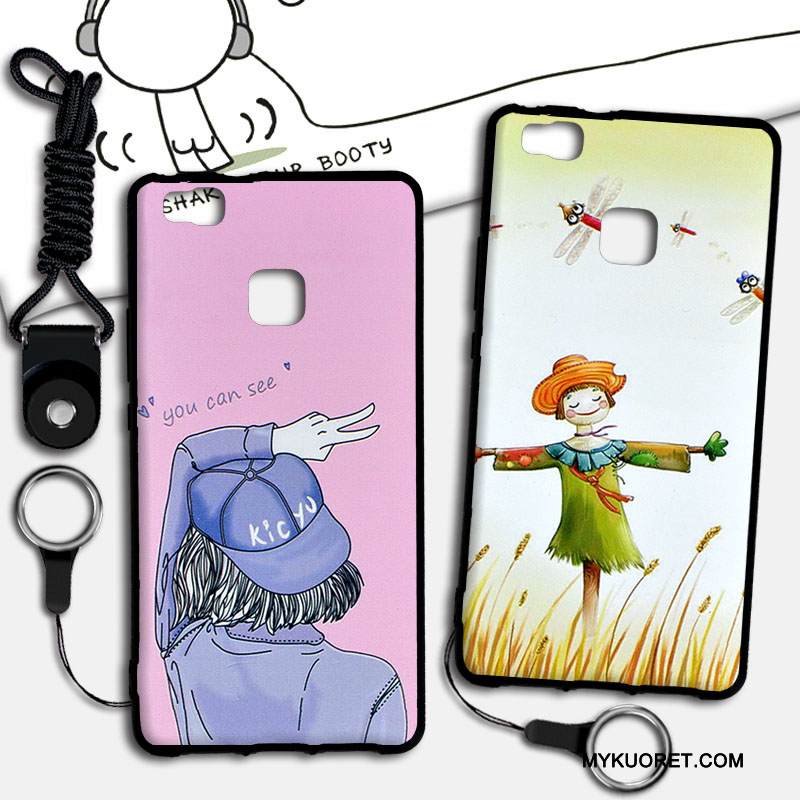 Kuori Huawei P9 Lite Sarjakuva Puhelimen Kuoret Nuoret, Kotelo Huawei P9 Lite Tuki Ripustettavat Koristeet Jauhe