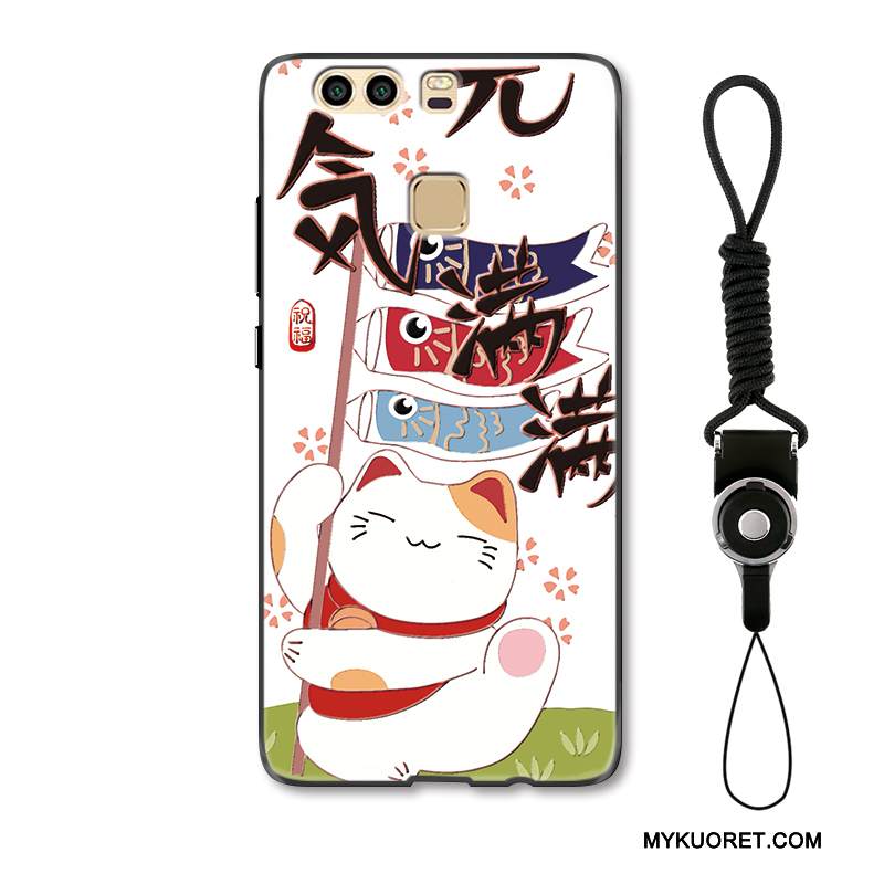 Kuori Huawei P9 Monivärinen Ihana Puhelimen Kuoret, Kotelo Huawei P9 Suojaus Ripustettavat Koristeet Rikkaus