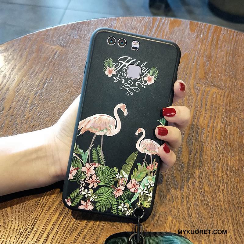 Kuori Huawei P9 Plus Pehmeä Neste Vihreä Puhelimen Kuoret, Kotelo Huawei P9 Plus Silikoni Tide-brändi Persoonallisuus