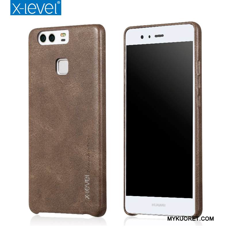 Kuori Huawei P9 Suojaus Puhelimen Kuoret Ohut, Kotelo Huawei P9 Nahka Ultra Uusi