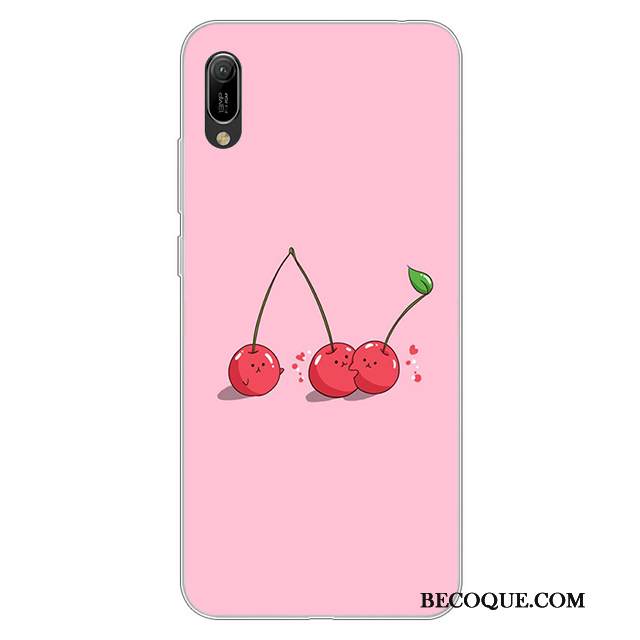Kuori Huawei Y6 2019 Pehmeä Neste Murtumaton Puhelimen Kuoret, Kotelo Huawei Y6 2019 Silikoni Jauhe Valkoinen