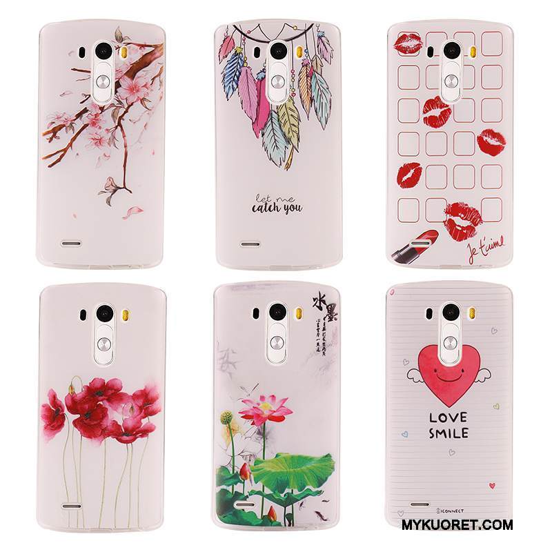 Kuori Lg G3 Pehmeä Neste Puhelimen Kuoret Murtumaton, Kotelo Lg G3 Monivärinen Muokata