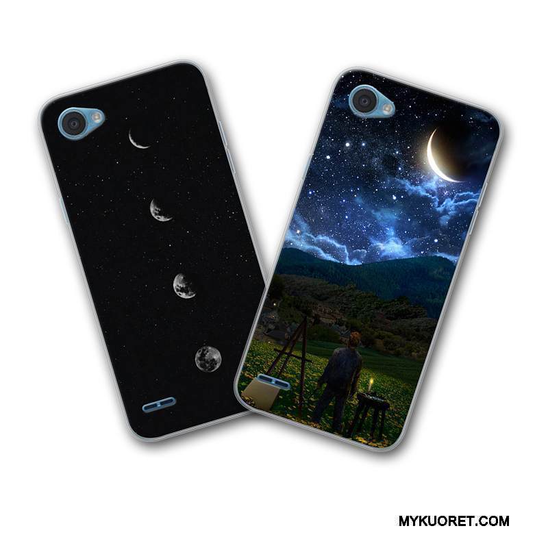 Kuori Lg Q6 Sarjakuva Ihana Murtumaton, Kotelo Lg Q6 Laukut Persoonallisuus Musta