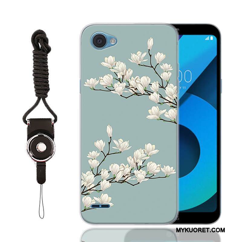 Kuori Lg Q6 Sarjakuva Puhelimen Kuoret Sininen, Kotelo Lg Q6 Silikoni Persoonallisuus Murtumaton