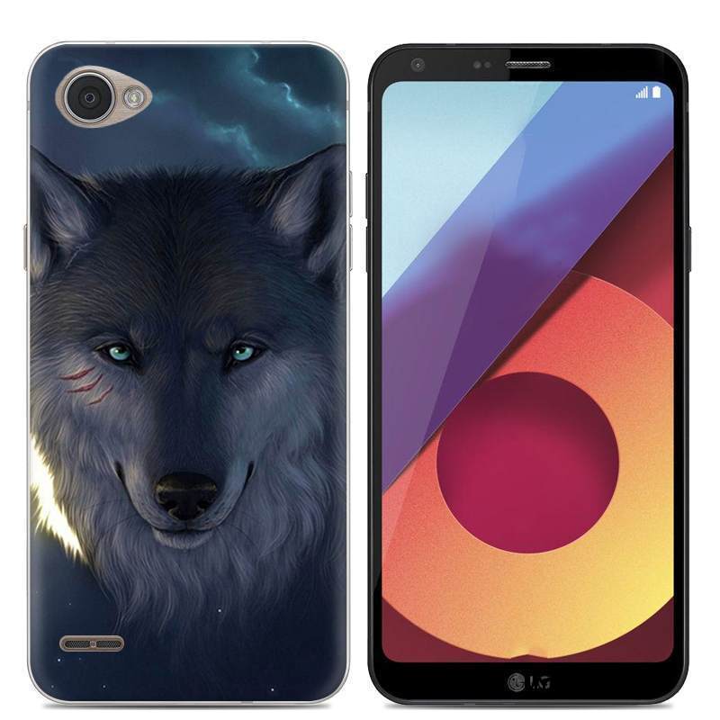 Kuori Lg Q6 Suojaus Murtumaton Puhelimen Kuoret, Kotelo Lg Q6 Luova Trendi Harmaa