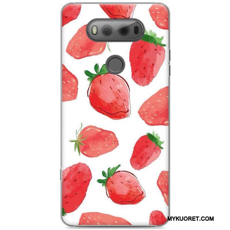 Kuori Lg V20 Suojaus Murtumaton Puhelimen Kuoret, Kotelo Lg V20 Maalaus Punainen Kova