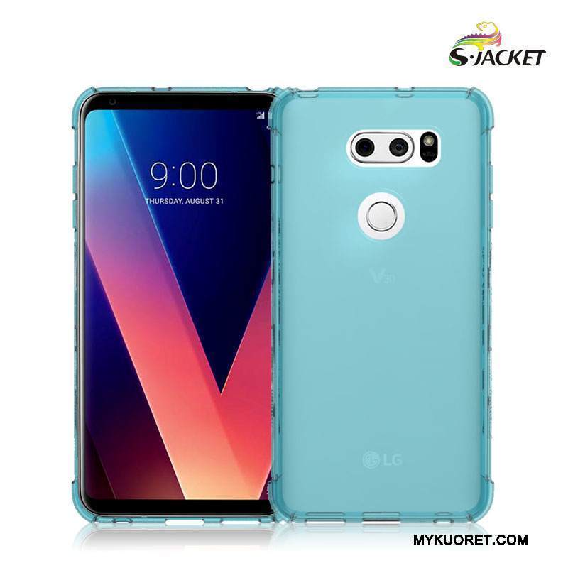Kuori Lg V30 Laukut Liukumaton Puhelimen Kuoret, Kotelo Lg V30 Suojaus Sininen Suupaltti