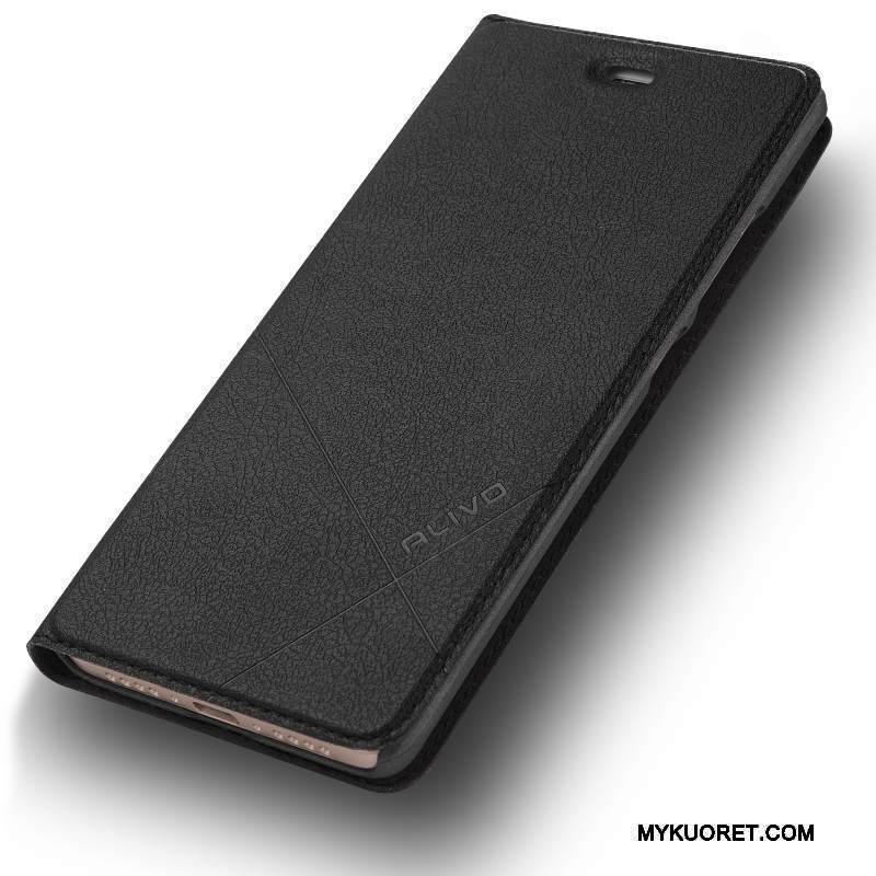 Kuori Mi 5 Kuoret Pieni Puhelimen Kuoret, Kotelo Mi 5 Nahka Musta Murtumaton