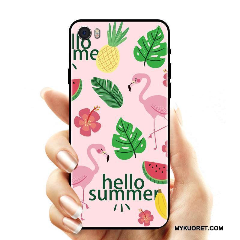 Kuori Mi 5 Sarjakuva Jauhe Trendi, Kotelo Mi 5 Pehmeä Neste Pieni Pesty Suede