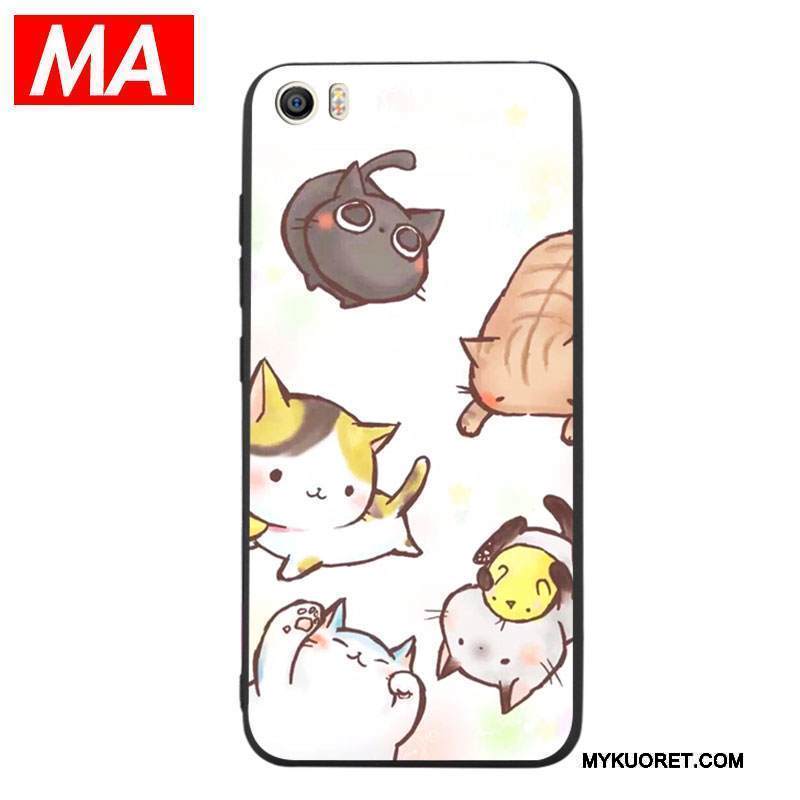 Kuori Mi 5 Silikoni Hauska Ihana, Kotelo Mi 5 Luova Kissa Pieni