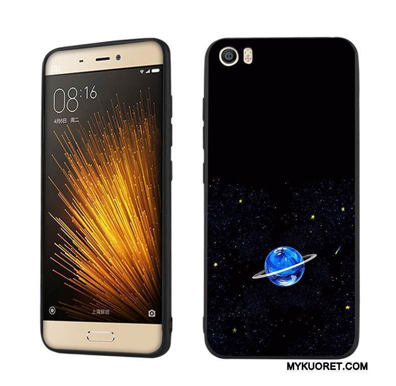 Kuori Mi 5 Silikoni Pieni Suuntaus, Kotelo Mi 5 Suojaus Yksinkertainen Musta