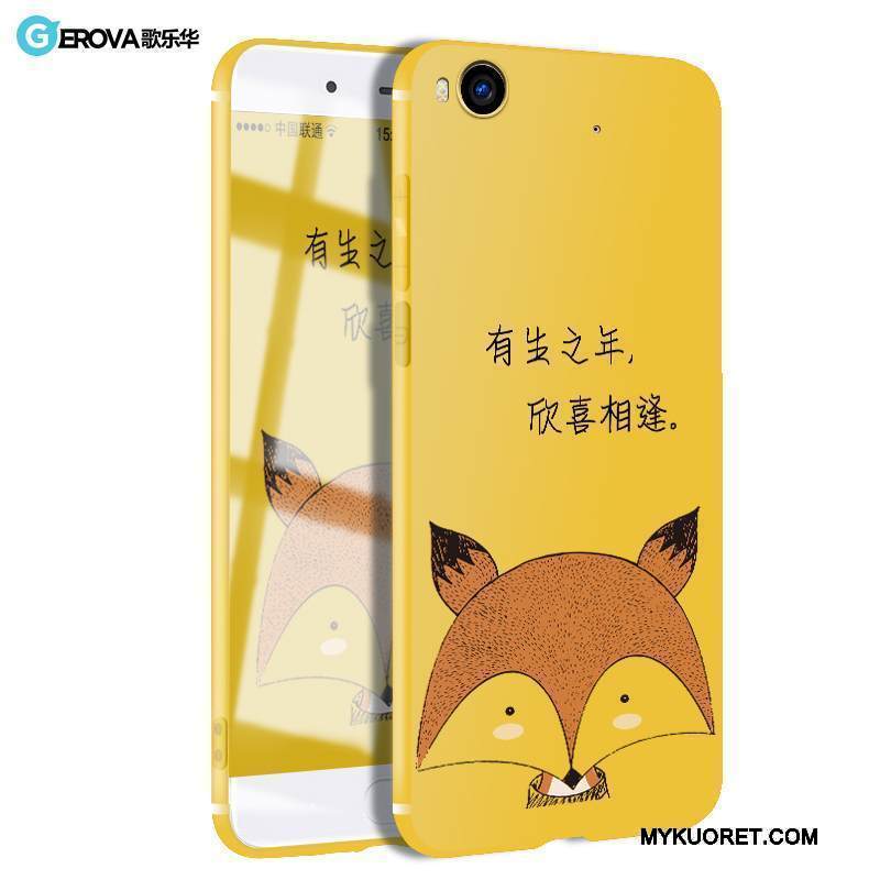 Kuori Mi 5 Silikoni Trendi Keltainen, Kotelo Mi 5 Luova Pesty Suede Murtumaton