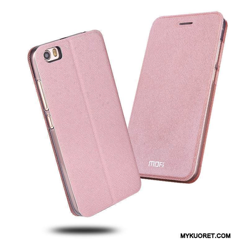 Kuori Mi 5 Suojaus Puhelimen Kuoret Pieni, Kotelo Mi 5 Nahka Jauhe Murtumaton